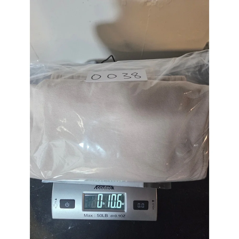 Nike Kids Fleece Jogger Sweatpants Tan Beige Logo Large L G G - Picture 8 of 8